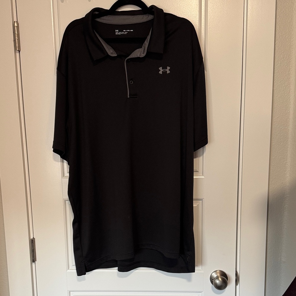 Under Armour Men's Polo Shirt in Black and Gray